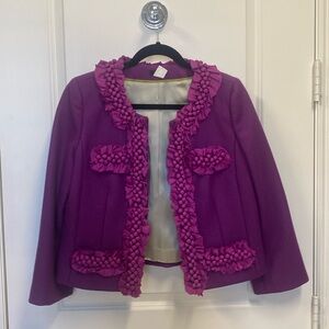 J Crew purple jacket
